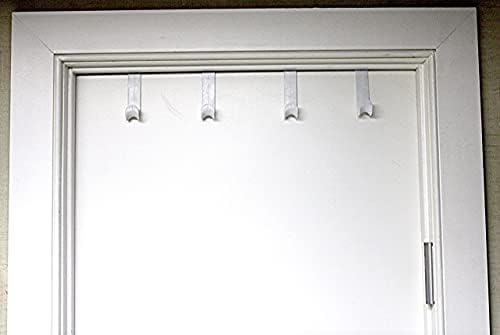 Dependable Industries Essentials Over-The-Door Hook Set 4-Pack
