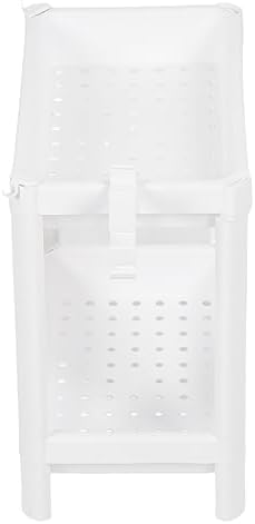 Bathroom Shelf Shower Storage Rack Toilet Organizer Plastic Freestanding White Shelf