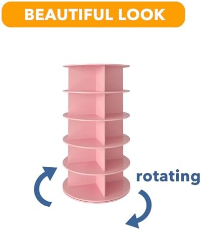 SpaceAid 5 Tier Rotating Shoe Rack Tower