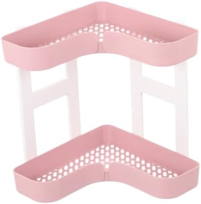 Mobestech Double Layer Bathroom Organizer Plastic Rack
