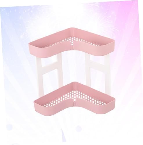 Mobestech Double Layer Bathroom Organizer Plastic Rack