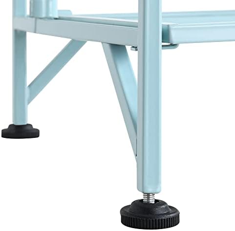 Convenience Concepts Xtra Storage Shelves - 3-Tier Folding Metal Shelves for Modern Home Use