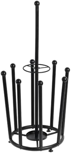 Modern Matte Black Boot Rack with Umbrella Holder and Inverted Drying Design
