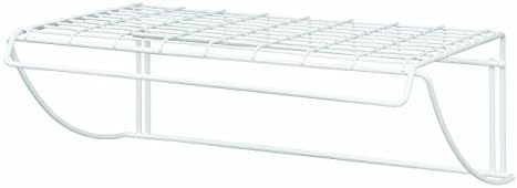 ClosetMaid 18 Inch Wide Laundry Utility Hanger Shelf White