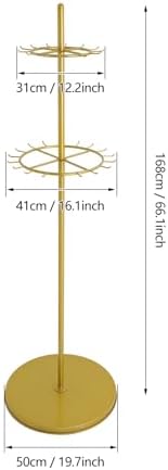 661in Gold Belt Display Tie Scarf Rack