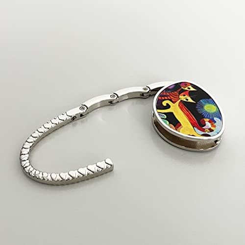Wrapables Stylish Purse Hook Hanger with Cats