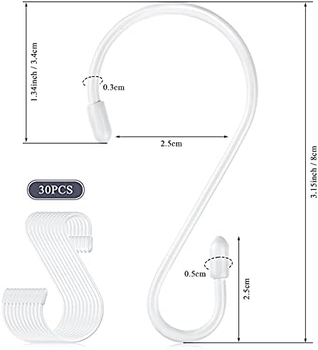 Hotop 36 Pcs S Shaped Stainless Steel Hooks
