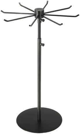 Uxcell Keychain Display Stand with 8 Hooks and 360 Degree Rotation