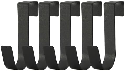 eywlwaar Cabinet Door Hooks 5 Pack Black