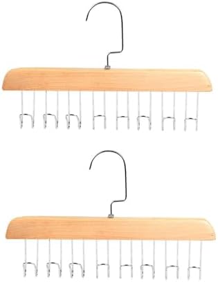 2PCS Anti-Slip Multi-Hook Coat Racks with 16 Hooks