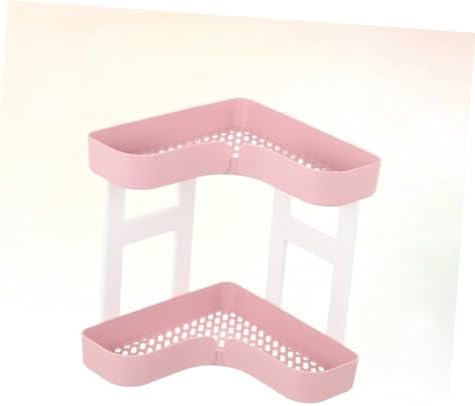 Mobestech Double Layer Bathroom Organizer Plastic Rack