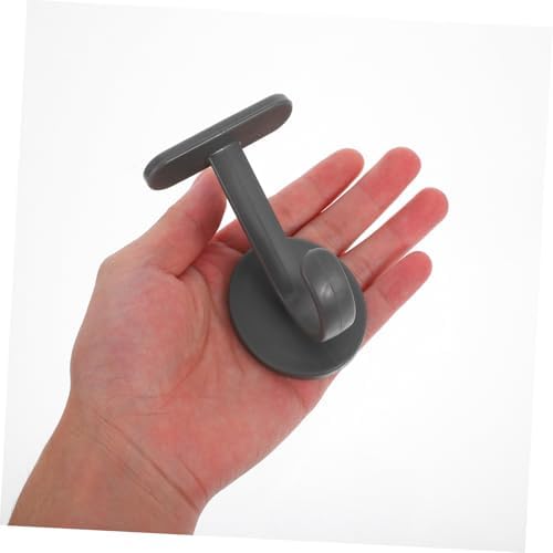 CHILDWEET 6pcs Heavy Duty Adhesive Wall Hooks Gray Design for Hats Bags Towels