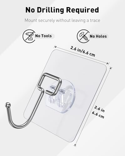Uniclife 10 Pcs Heavy Duty Wall Hooks
