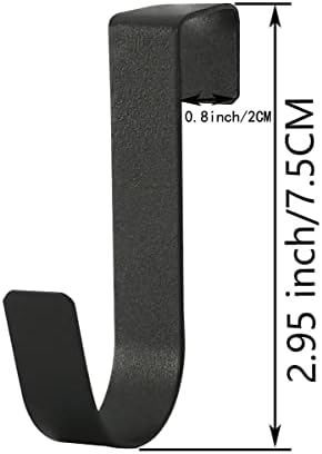 eywlwaar Cabinet Door Hooks 5 Pack Black