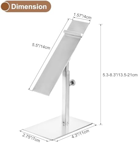 Uxcell Adjustable Shoe Display Stand 2 Pack Silver Metal