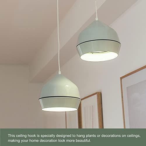 YOKIVE 2 Pcs Heavy Duty Ceiling Hook with Round Plate for Plants and Decorations