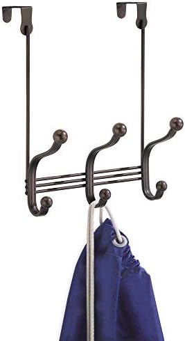 InterDesign York Metal Door Organizer 3 Hook Rack