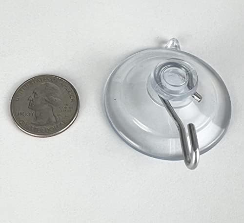 12 Pak Small Suction Cup Hooks 4 Inch Holds 1 Pound Made in USA