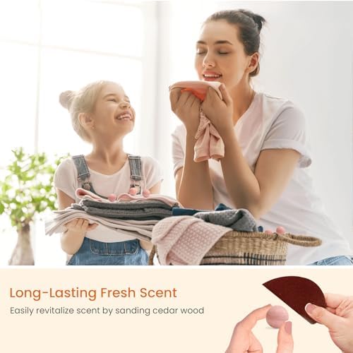 Homode Cedar Blocks for Clothes Storage 50 Pcs