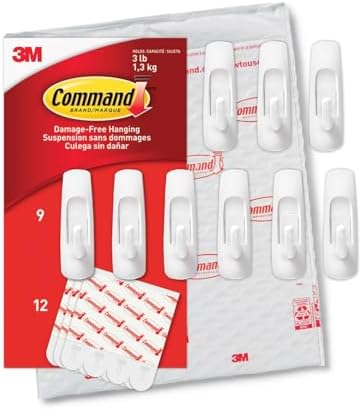 Command Medium Utility Hooks with Adhesive Strips