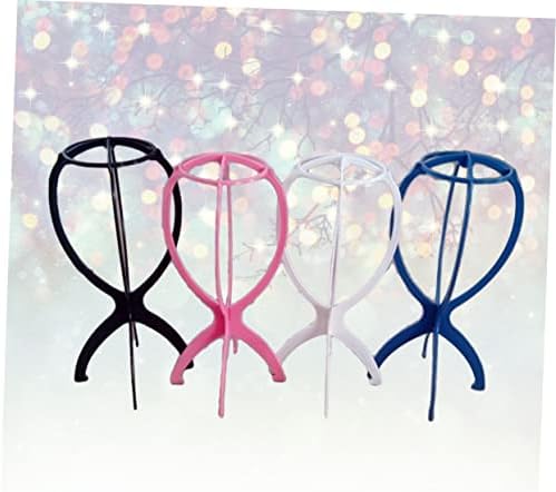 6pcs Durable Wig Stand Holder for Wigs and Hats Collapsible Hair Display Support