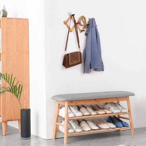 Expandable Wall Hat Rack with 10 Colorful Hooks