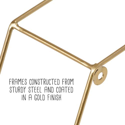 Honey-Can-Do Hexagonal Gold Wall Shelves Set