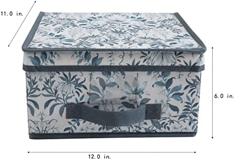 Laura Ashley Medium Storage Box 11x12x6 Foldable Closet Organizer