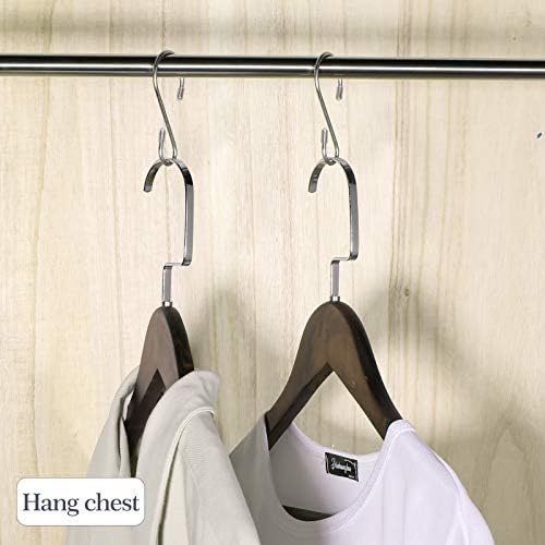 Hotop 36 Pcs S Shaped Hooks Stainless Steel