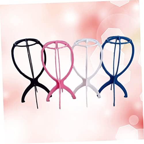 6pcs Durable Wig Stand Holder for Wigs and Hats Collapsible Hair Display Support