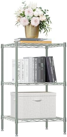 750 Lbs 3-Shelf Wire Shelving Unit for Small Spaces