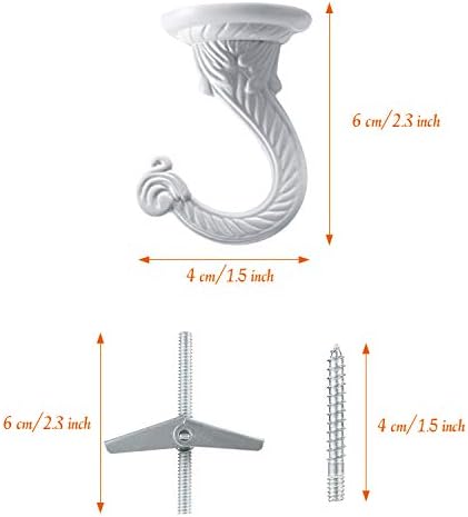 Hotop 6-Piece Ceiling Hooks Heavy Duty