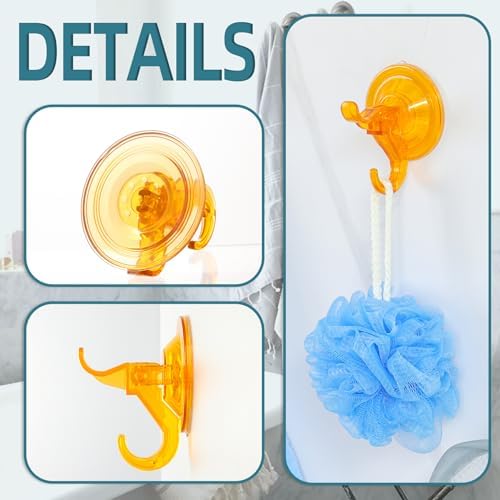 Antimbee Suction Cup Hooks 10 Pack Multi-Color Reusable