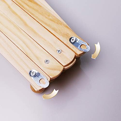 Prairie Star Expandable Coat Rack with 13 Peg Hooks for Storage of Hats Scarves Purses and More