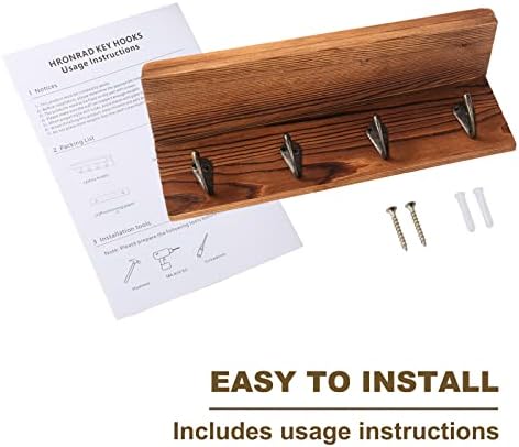 HRONRAD Rustic Key Holder for Wall