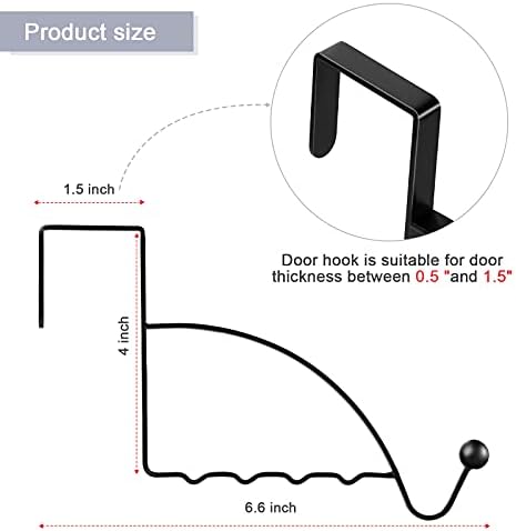 Hotop 2 Pcs Door Hooks Storage Organizer