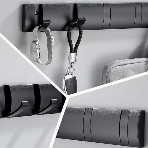 Modern Wall Mounted Coat Rack with 4 Hooks