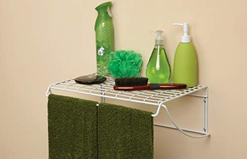 ClosetMaid 18 Inch Wide Laundry Utility Hanger Shelf White