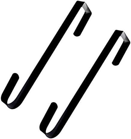 AnapoliZ 2 Piece Black Metal Wreath Hooks
