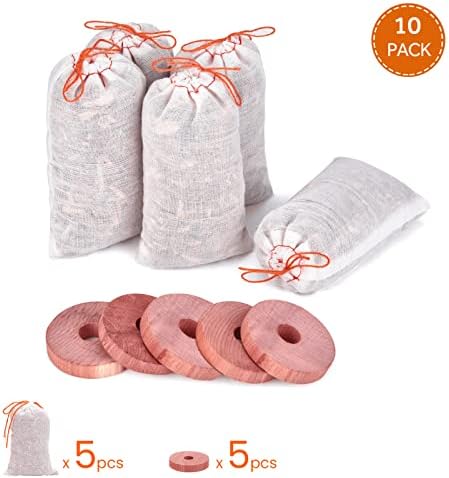 Homode Cedar Blocks for Clothes Storage Set of 10