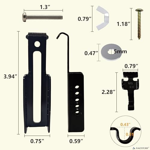 NACETURE Adjustable Brick Wall Clips 4 Pack