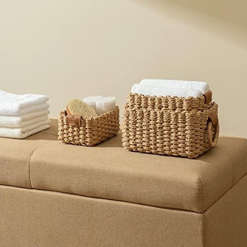 LA JOLIE MUSE Wicker Baskets for Organizing and Decor
