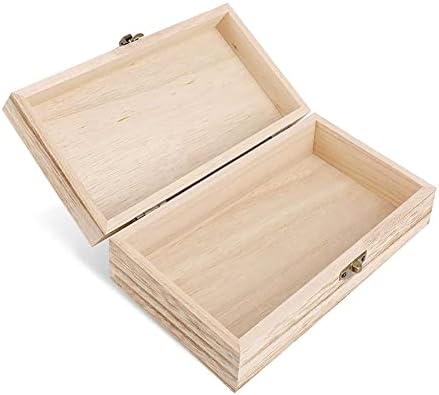 Vintage Wooden Storage Box with Skeletons Print