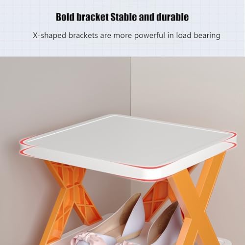 Tall Narrow Shoe Rack for Corner Storage