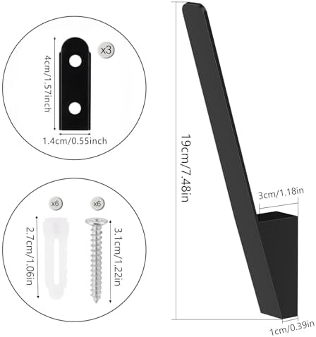 5 Pack Metal Hat Racks for Baseball Caps - Wall Mounted Storage Organizer