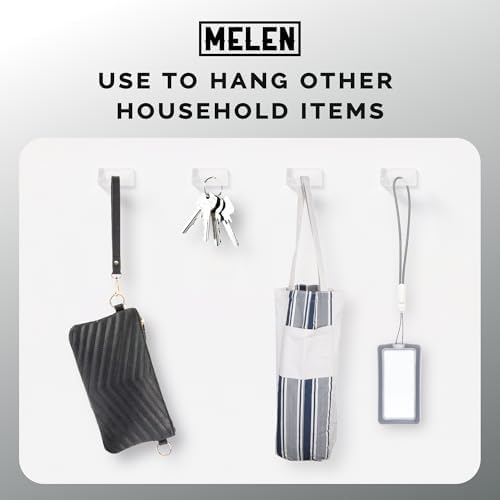 MELEN Adhesive Sunglass Wall Organizer 8-Pack - Clear