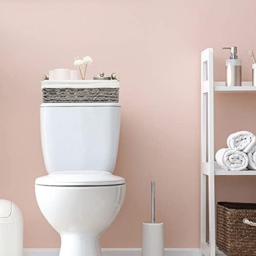 Wicker Storage Baskets Set of 2 for Bathroom Counter