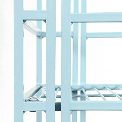 Convenience Concepts Xtra Storage Shelves - 2 Tier Folding Metal Organizer for Home Use