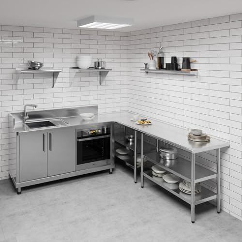 AmGood 6 X 48 Stainless Steel Wall Shelf