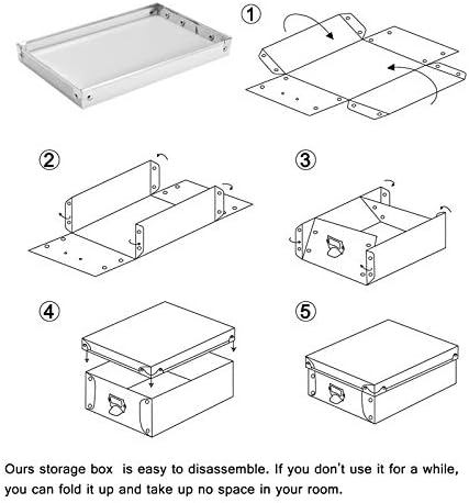 Seekind Decorative Storage Boxes with Lids Waterproof 3-Piece Set